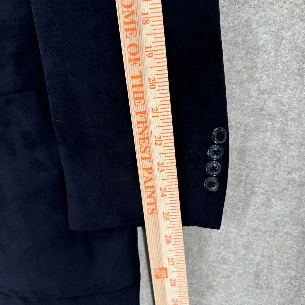 Pronto Uomo Black Faux‎ Suede Blazer Jacket 3X Lined Pockets Mens